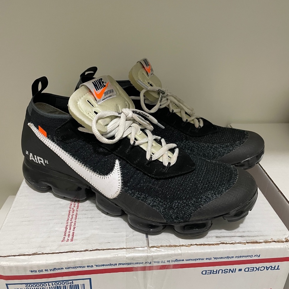 UA! OG Off White Nike Vapor Max 1.0 Black Size 11